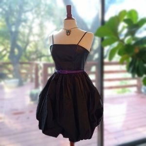 Alice Olivia Cocktail Party Leather&Silk Dress XS